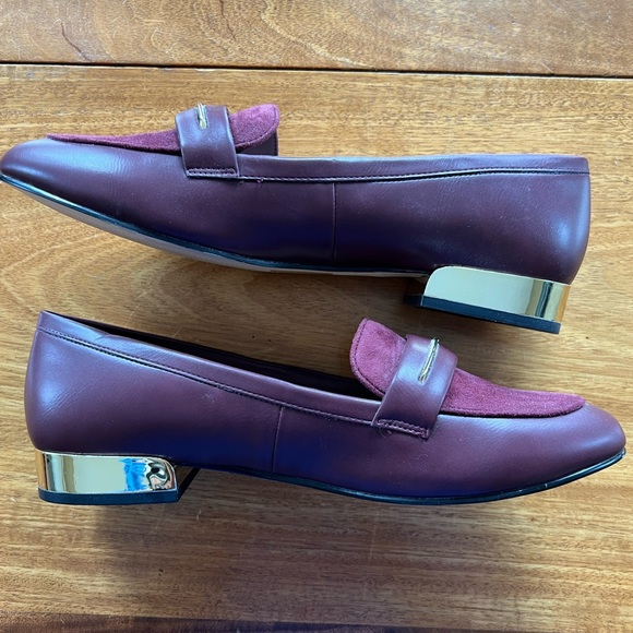 ALDO Women’s Leather Burgundy Loafers size US9 EUR40 - Picture 8 of 9